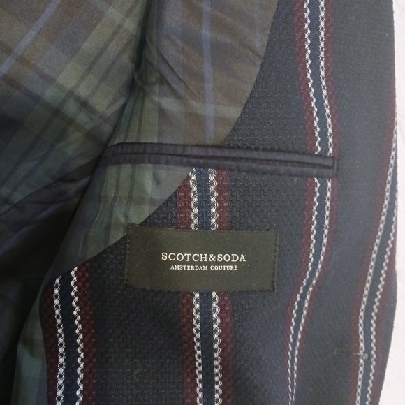 NWOT Scotch & Soda blazer jacket striped size s - Picture 2 of 2